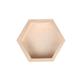 lasenersm 1pc Wooden Necklace Jewelry Display Tray Hexagon Solid Wooden Jewelry Tray Trinkets Storage Tray Jewelry Storage Display Holder for lasenersm