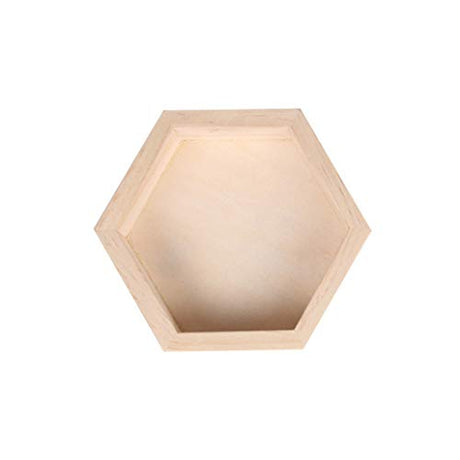lasenersm 1pc Wooden Necklace Jewelry Display Tray Hexagon Solid Wooden Jewelry Tray Trinkets Storage Tray Jewelry Storage Display Holder for lasenersm