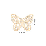 Didiseaon Wood Crafts Unfinished 50 Sets Wooden Butterfly Crafts Butterfly Unfinished Wood Cutouts Blank Butterfly Wooden Paint Crafts for Kids Home Didiseaon