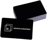 MS WGO 100pcs Laser Engraved Metal Business Cards Blanks 3.4x2.1in Thicknes (0.45mm) MS WGO