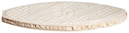 wolfcraft 2923405 Compressed Wafer Shaped Wood Joining Biscuits, #20, 50 Piece Bag - WoodArtSupply