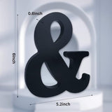 AOCEAN 6 inch Black Wood Letters Unfinished Wood Letters for Wall Decor Decorative Standing Letters Slices Sign Board Decoration for Craft Home Party AOCEAN