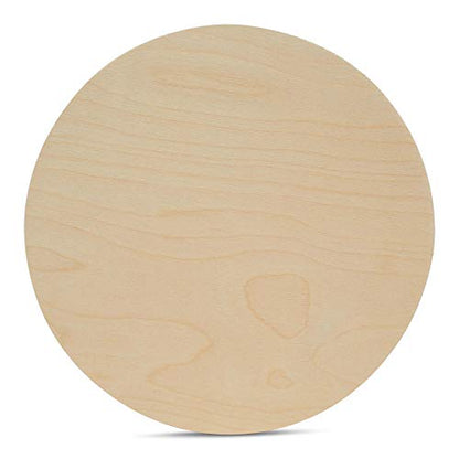 Wood Plywood Circles 22 inch, 1/4 Inch Thick, Round Wood Cutouts, Pack of 1 Baltic Birch Unfinished Wood Plywood Circles for Crafts, by Woodpeckers