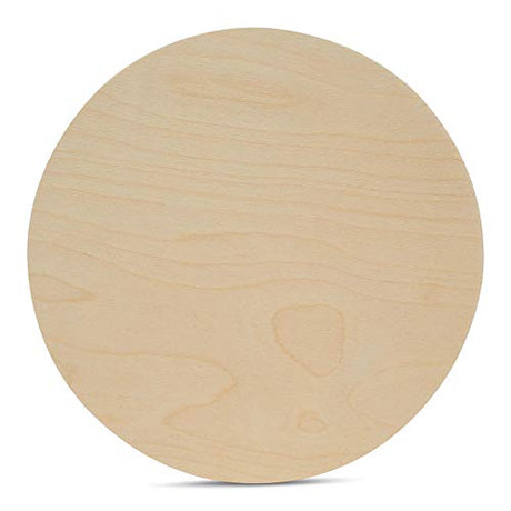 Wood Plywood Circles 22 inch, 1/4 Inch Thick, Round Wood Cutouts, Pack of 1 Baltic Birch Unfinished Wood Plywood Circles for Crafts, by Woodpeckers Woodpeckers