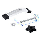 FOCANDPRO T Track Hold Down Clamps- Double-Cut Profile Aluminum T-Track Clamps 6-3/8" L X 1-1/4"W -Woodworking and Clamps-Fine Sandblast Anodized FOCANDPRO