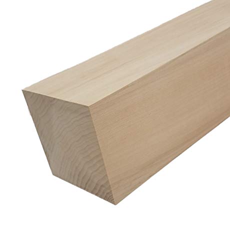 Basswood Lumber Carving Blocks 4" x 4" (1Pc) (4" x 4" x 8") - WoodArtSupply