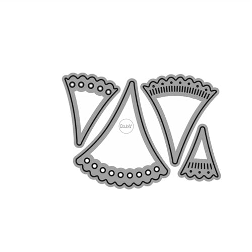 DzIxY Shadow Scalloped Hollow Lace Metal Cutting Dies for Card Making Kit Embossing Paper Die Cuts Scrapbook Machine Stencils Storage Pockets DzIxY