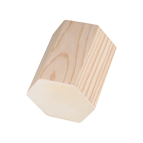 SEWACC 8 pcs Hexagon Compartments Organizers Multi Planter Toothbrush Color Holder Tube Wood Unpainted Unfinished Bedroom DIY Stand Stationery Crafts SEWACC