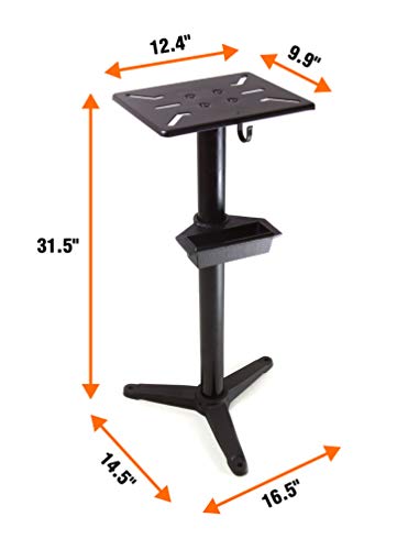 WEN Bench Grinder Stand, 32-Inch with Water Pot (4288T), Black