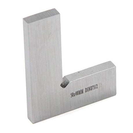 T Tulead Machinist Square Precision Square Carbon Steel Solid Machinist Square Woodworking Square 50x40mm/2"x1.57" T Tulead
