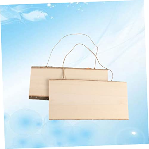 Operitacx 2 Pcs Unfinished Wood Blank Plaque Wood for Wall Display Board Wood Board Wall Pendant Decor Board Hanging Craft Wood Arts and Crafts for Operitacx