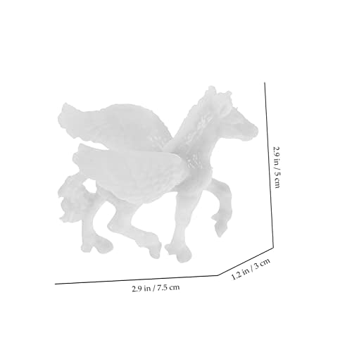 Tofficu 6pcs Animal Model Unicorn Painting Kit Animal DIY Painting Drawing Unicorn Toys Unicorn Embellishments Unfinished Unicorn Figurines Unicorn Tofficu