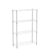 HCY 4-Tier, Shelf Heavy Duty, Shelving Unit NSF Height Adjustable Metal Storage Rack for Laundry Bathroom Kitchen Garage Pantry Organization 1000 LBS HCY