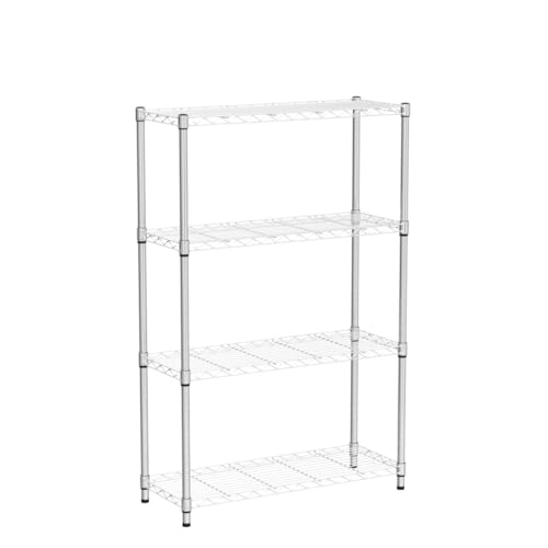 HCY 4-Tier, Shelf Heavy Duty, Shelving Unit NSF Height Adjustable Metal Storage Rack for Laundry Bathroom Kitchen Garage Pantry Organization 1000 LBS - WoodArtSupply