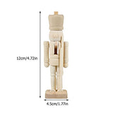 2Sets Christmas Nutcracker unpainted Nutcracker Unfinished Wood Nutcracker Christmas Table Decorations Tall Nutcracker Decorations Xmas Gift Indoor ifundom