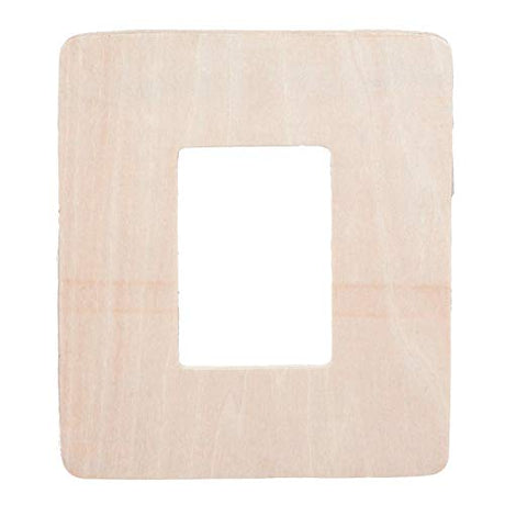Bulk Buy: Darice DIY Crafts Wood Cutout Rectangle Frame Shape 5 x 6 inches (24-Pack) 9171-94 Darice