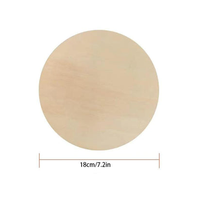 10 Unfinished Wooden Circles 7.2 inch Wooden Circle Wooden Coasters, DIY Crafts and Home Decoration Blank Wood Chips, Children and Students DIY Props