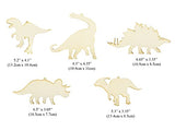 Summer-Ray 20 Wooden Dinosaur Laser Cutout DIY Craft Party Decoration Art Embellishment Room Decoration Summer-Ray.com