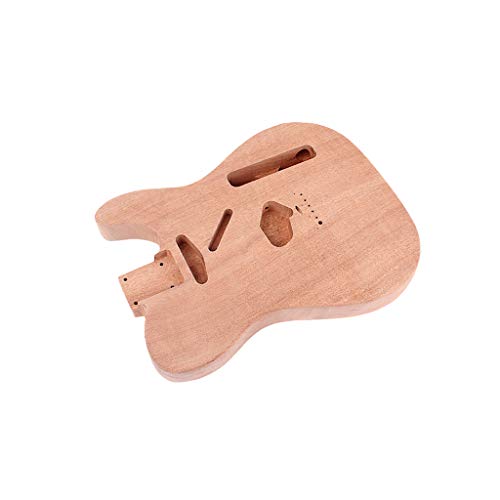 Alnicov Unfinished Electric Guitar Body for Fender Telecaster TL Guitar DIY Accessory Mahogany Wood - WoodArtSupply