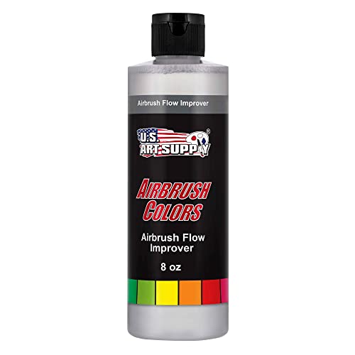 U.S. Art Supply Airbrush Flow Improver, 8-Ounce Bottle - Additive to Improve Acrylic Paint Flow, Reduce Clogs, Paint Wetting, Dry Needle Tips, U.S. Art Supply