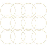 Bamboo Rings for Crafts, Macrame, and Dreamcatchers (10.2 Inches, 12 Pack) Bright Creations