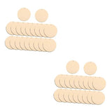 ABOOFAN 100 Pcs Wood Decorative Earrings Diy Earring Kit Unfinished Earrings Goodie Bag Filler Unfinished Round Earrings Paintable Earrings Jewelry ABOOFAN