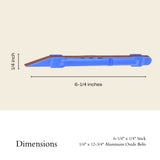 5 Piece Sanding Detailer Set with 2 Extra Replacement Belts Per Stick, 5 Grits 120, 240, 320, 400 & 500 Grit Made in The USA for Sanding Wood, Metal SANDING DETAILER