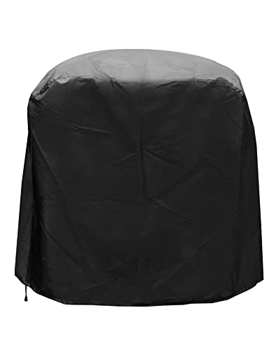 QWORK Dustproof Miter Saw Cover, 210D Oxford Cloth with Bottom Drawcord Fits Most Miter Saws, Planers, Machine Tools, Rustproof and Waterproof, Black QWORK