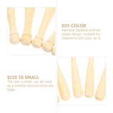 Bats Unfinished Mini Wooden Baseball 20pcs Natural Wood Unpainted Charm for Scrapbooking Keychain Accessories Action Figures DIY Craft Projects jojofuny