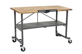 COSCO SmartFold Portable Workbench/Folding Utility Table (Gray Steel Frame) Cosco