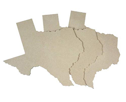 Big Texas State Cutout - 3 Pack - 1/4'' MDF - WoodArtSupply