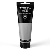 GOTIDEAL Acrylic Paint Gray Tubes(120ml, 4.1 oz) Non Toxic Non Fading,Rich Pigments for Painters, Adults & Kids, Ideal for Canvas Wood Clay Fabric GOTIDEAL