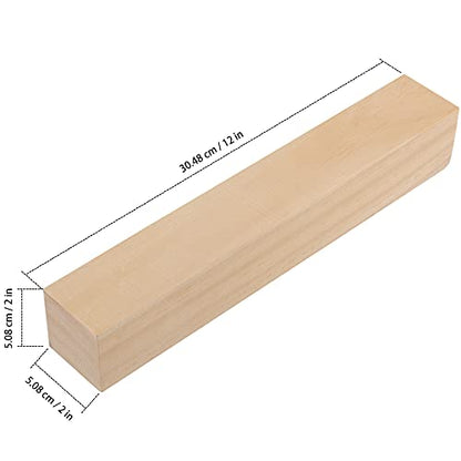 ZEONHAK 8 PCS 2 x 2 x 12 Inches Pine Lumber Square Turning Blanks, Natural Unfinished Wood Carving Blocks for Carving, DIY Art and Craft