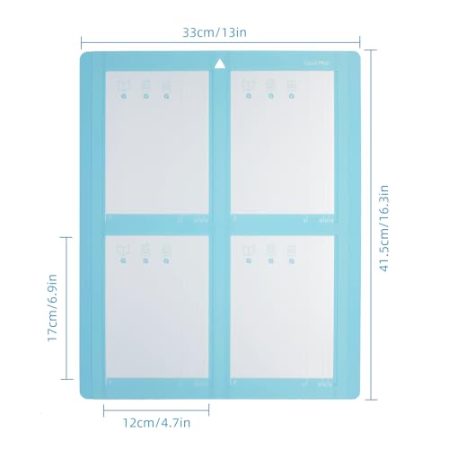 Srunffe 4-in-1 Card Mat for Cricut Explore Air 2 & Cricut Maker, Non-Slip Craft Cutting Mat (2x2), Reusable Craft Cutting Mat, Create Four Cards Srunffe