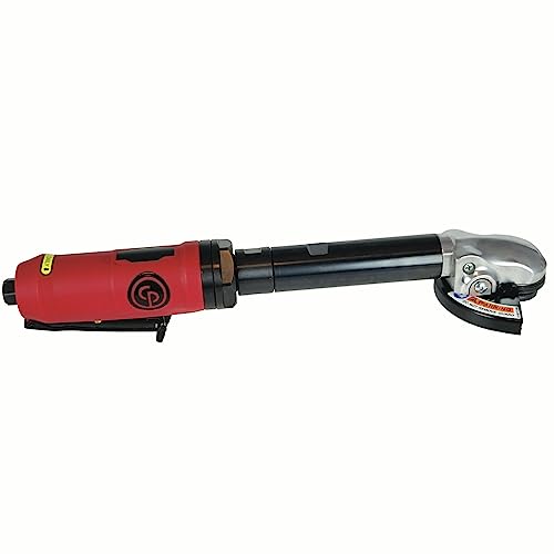 Chicago Pneumatic CP9116-4 Inch (100 mm) Air Angle Cut-Off Tool, Extended Reach, 1 HP / 746 W, with 5 Norton Cutting Discs Chicago Pneumatic