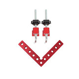 WISH HALLY WOOD 3.93x3.93inch Aluminium Alloy 90 Degree positioning squares Right Angle Clamps Woodworking Carpenter tool corner Clamping square for WISH HALLY WOOD