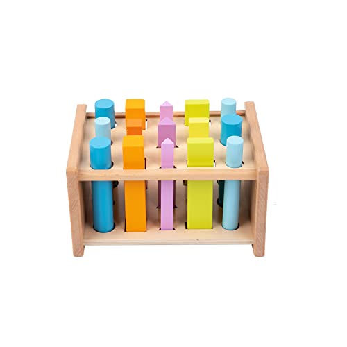 Montessori Toys for 1 2 3 Years Old Wooden 3D Shape Matching Toys,Wood ...