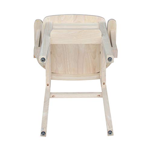 IC International Concepts International Concepts Youth Chair, Unfinished - WoodArtSupply