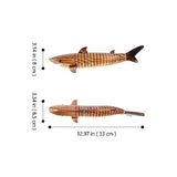 Garneck Wooden Shark Toy 10pcs Unfinished Wooden Wiggle Animal Joint Flexible Fish Shark Model for Girls Boys Garneck