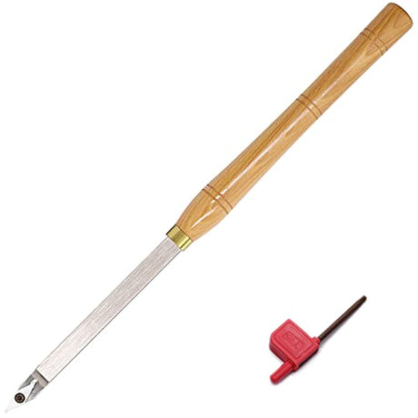 19.68Inches Wood Turning Tools Radius Detailer Carbide Tipped Lathe Chisel Tool Bar with Ci4 Diamond Carbide Insert for Wood Hobbyist or DIY or Asieg Tool