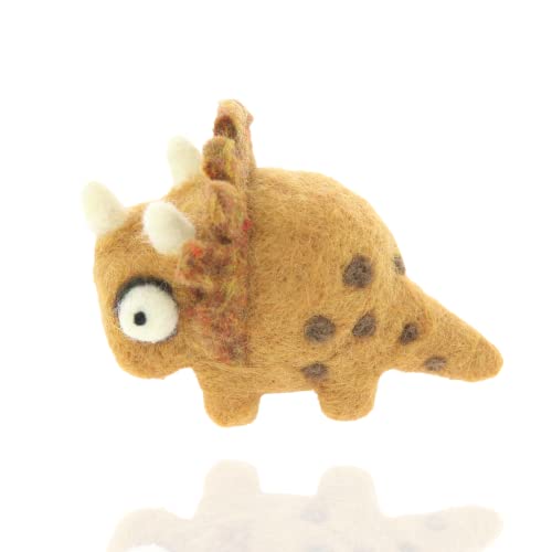 Woolbuddy Needle Felting Kit, 4 Felted Dinosaurs, Felted Animals, Felting Kit for Beginners Adult and Kids, Felting Supplies Included Felting Wool, Woolbuddy