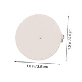 VILLCASE 45pcs Badge Corsage Material Brooch Lapel Pin Backs Boutonniere Pin Unfinished Badge Kit Accessories Broch Round Badge Simple Badge VILLCASE