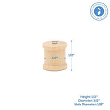 Wooden Spools 1/2 x 1/2 inch Pack of 100 Unfinished Mini Birch Wood Spools, Splinter-Free, for Crafts and Wood Jewelry by Woodpeckers Woodpeckers
