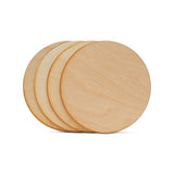8-inch Wood Circles, 1/8-inch Thick with Rustic Burnt Edges, Pack of 3 Birch Plywood Discs, Wood Rounds, Unfinished Wood Circles for Crafts, by Woodpeckers