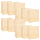 RHBLME 12 PCS Basswood Carving Blocks, 4" x 4" x 1" Unfinished Wood Blocks for Carving, Wooden Cubes Soft Solid Wooden for Beginners or Expert RHBLME