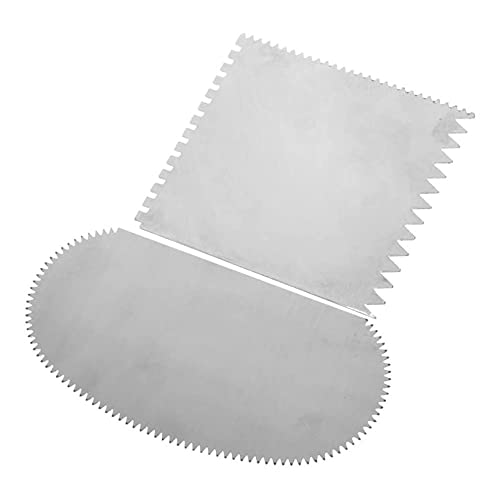 Feqsky 5Pcs Ceramic Tools, Steel Serrated Scraper Pottery Clay Silicone Scraper for Polymer Clay Scraper Pottery Tools Scraper Crafts Kit Feqsky