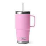 YETI Rambler 25 oz Straw Mug, Vacuum Insulated, Stainless Steel, Power Pink YETI