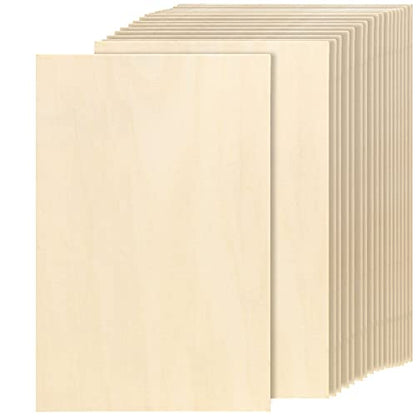 15Pack Basswood Sheets 1/16 Plywood Sheets 11.8 x 11.8 Inch Craft Wood Bass  Wood for Cricut Maker, Architecture Model Materials, Pyrography, Wood