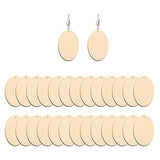 Unfinished Wood Blank Earrings 50pcs Wooden Craft Drop Dangle Earrings for DIY Jewelry Making Materials TOYANDONA