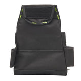 AWP TrapJaw Carpenter Tool Pouch | Tiered 9 Pocket Design with Steel Hammer Loop | Black AWP